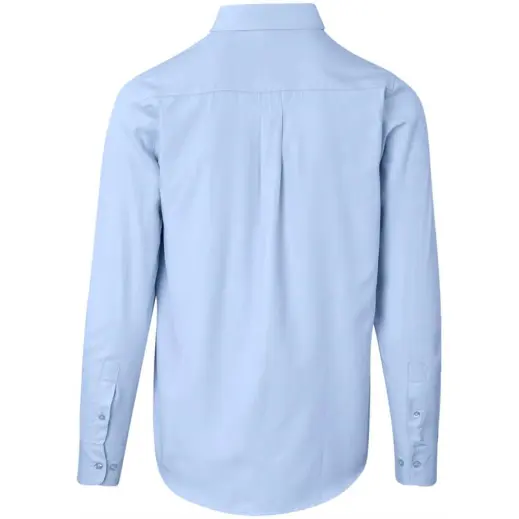 Mens Long Sleeve Nottingham Shirt Sky Blue Back